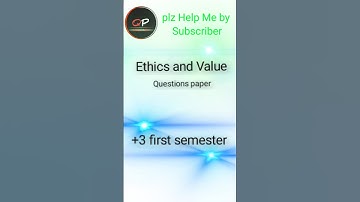 +3 first semester questions paper|| ||Ethics and Value questions|| ||Behrampur University||