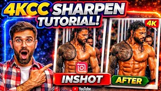 How to Make Roman Reigns 4K CC Sharpen Videos in InShot | Before vs After Editing Tutorial screenshot 4