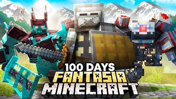 100 Days of Fantasia Minecraft [FULL MOVIE]