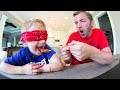 FATHER SON WEIRD FOOD TEST 2!