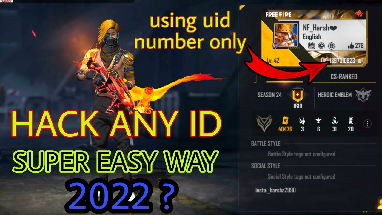 How To HACK Free Fire ID ( 2022 ) Free Fire Id Hack link kaise banaye