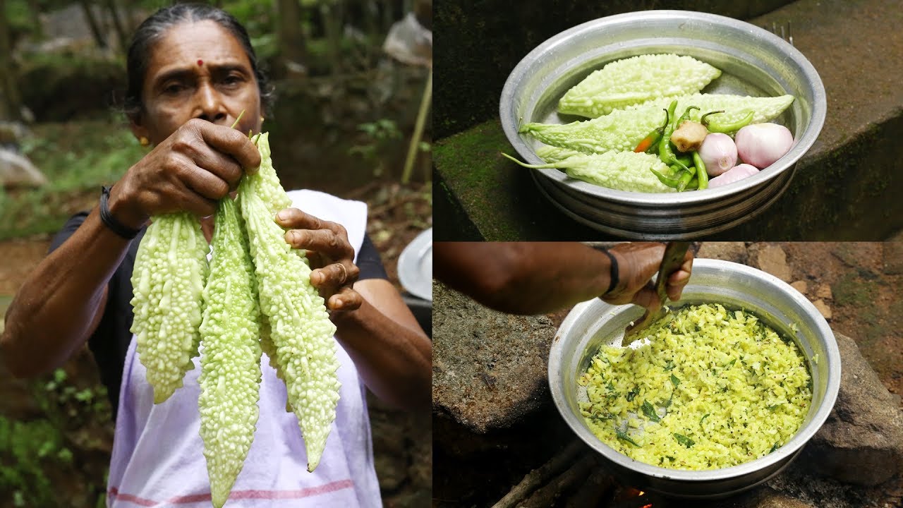 നാടൻ പാവയ്ക്ക തോരൻ | Kerala Style Bitter Gourd Toran ...
