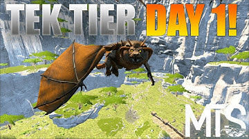 Unlocking TEK TIER & Claiming OIL CAVE Day 1! - ARK MTS