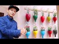 Colorful Garden from Plastic Bottles, Cute Vertical Garden Ideas