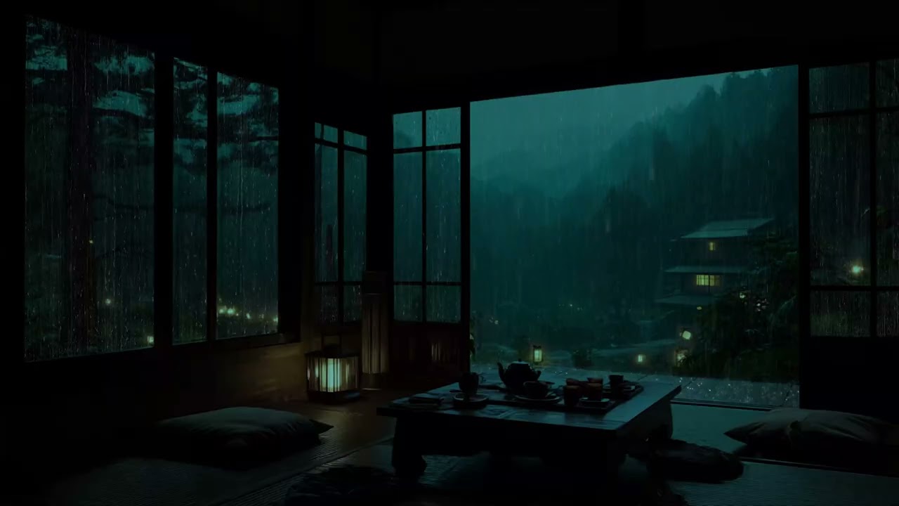 Rain in a Silent Forest Cabin🌲(No Ads ) | Peaceful Rain Ambience for Sleep | ASMR, 8 Hours