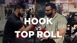 SECRETS OF HOOK VS TOP-ROLL with Saksham Kapoor &@armwrestling_Ashish