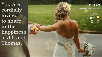 JANUS Displays - Custom Wedding Content