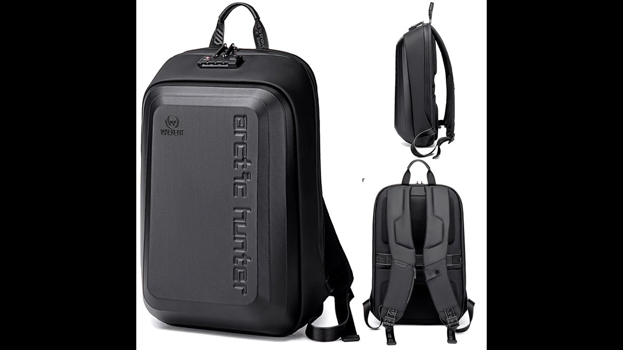 Walkent Anti-theft, Waterproof Secure 15.6 inch Laptop Bag (Arctic Hunter) Expandable External USB