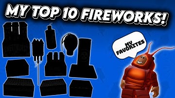 My Top 10 Favorite Fireworks 2025 In Roblox (Fireworks Playground)