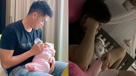 Lê Phương hạnh phúc khoe khoảnh khắc ông xã chăm con cực khéo