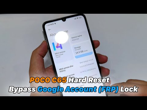 POCO C65 - Hard Reset Bypass Google Account (FRP) Lock