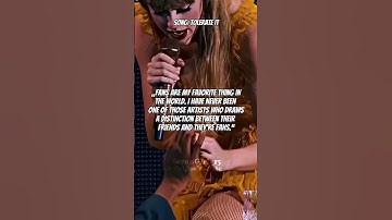 Wonderful things Taylor has said about her fans || #taylorswift #swifties #shorts