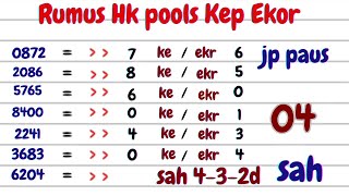 PREDIKSI HK POOLS MALAM INI 4 JULI 2025 | RUMUS KEPALA EKOR JITU | BOCORAN ANGKA HONGKONG POOLS