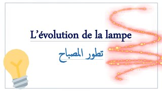 تعبير عن المصباح بالفرنسية💡 l'évolution de l'éclairage 🔦