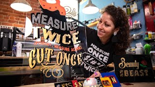 How to Make Vintage Hand-Painted Signs with a Laser Cutter!