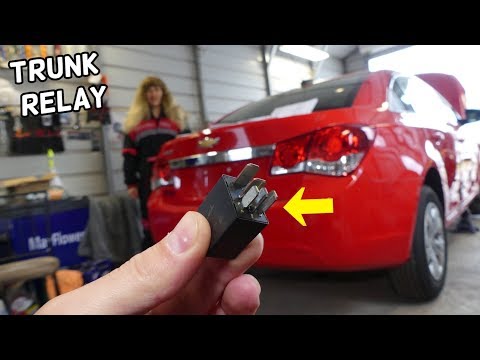 CHEVROLET CRUZE TRUNK RELEASE RELAY LOCATION REPLACEMENT. CENTRAL LOCKING RELAY