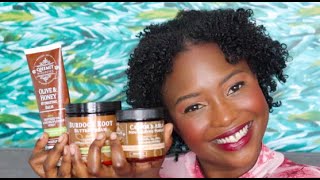 Twist Out Tutorial On Short Natural Hair - Using Qhemet Biologics Products For Low Porosity Hair