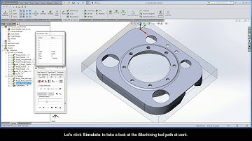 SolidCAM iMachining Getting Started - 2D Example: Bottom face machining