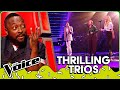 Thrilling TRIO Blind Auditions on The Voice | Top 10