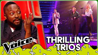 Thrilling TRIO Blind Auditions on The Voice | Top 10