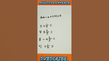 |Additive Inverse|Simplification 🔥✅🤩#maths #shortfeed #shortvideo #youtubeshorts #tricks