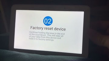 Google Nest hub will not reset