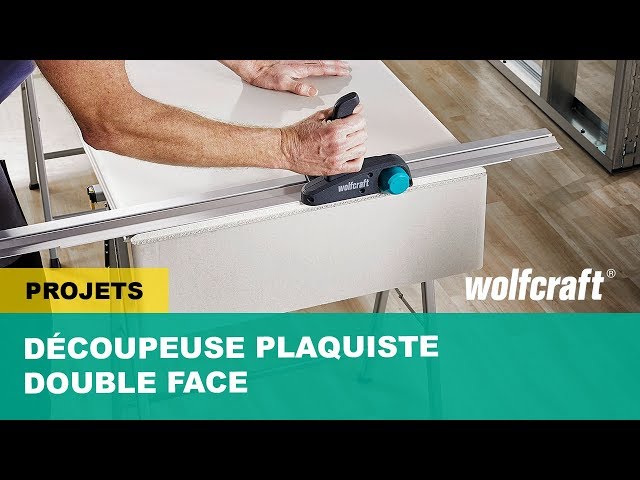 wolfcraft Coupe-plaque de plâtre avec rail 900 mm