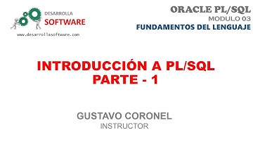 #UDEMY - #ORACLE #PLSQL - MODULO 03: INTRODUCCIÓN A PL/SQL - PARTE 1