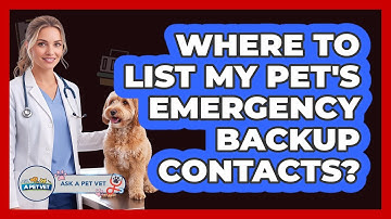 Where To List My Pet