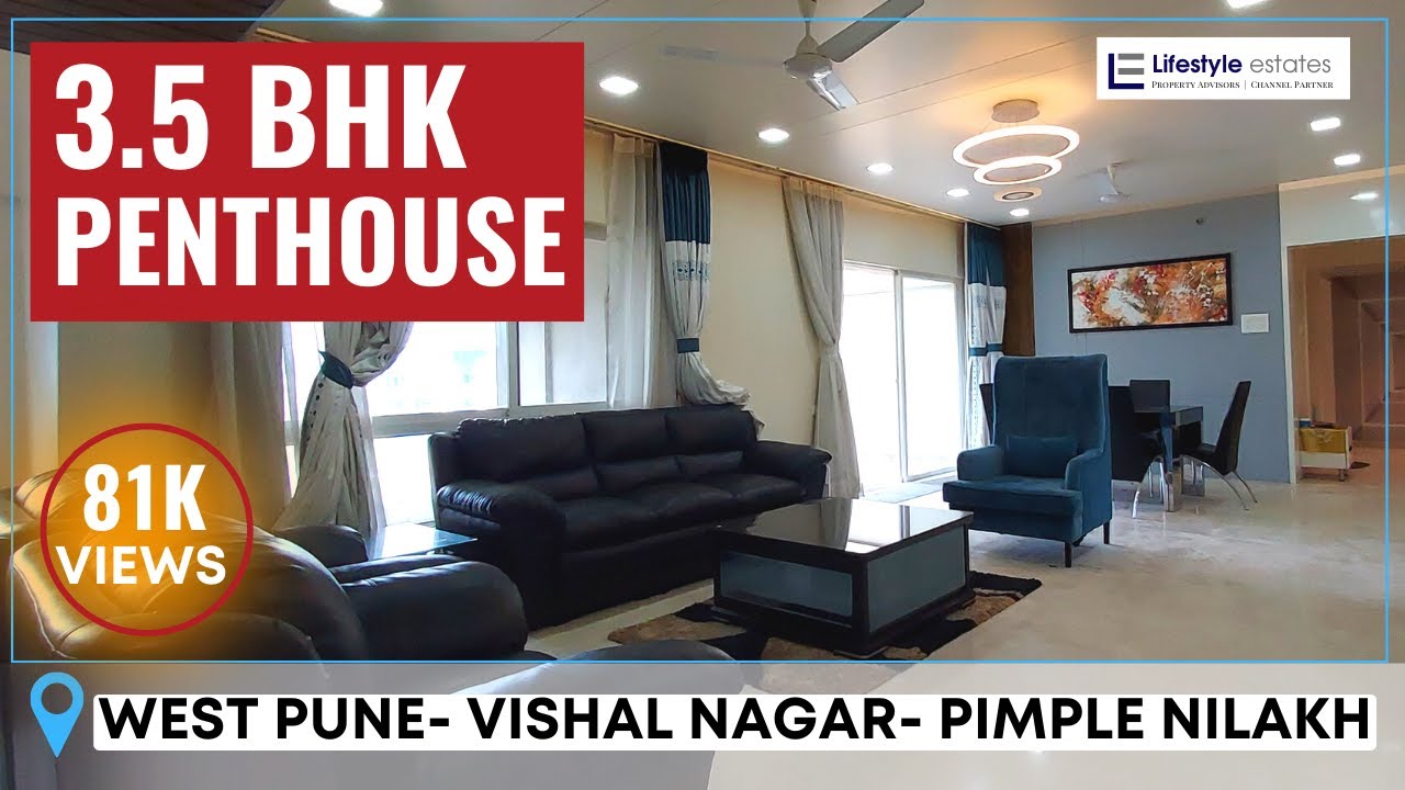 3.5BHK Penthouse for Sale Fully Furnished West Pune 2930 Sft with