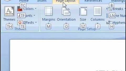 How to move around the ribbon using your keyboard