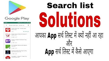 App published, but not searched in playstore.