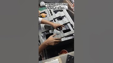 Satisfying Foam Cutting & fixing Laser cut #FoamCutting #LaserCutting #DIYFixes #SatisfyingCuts