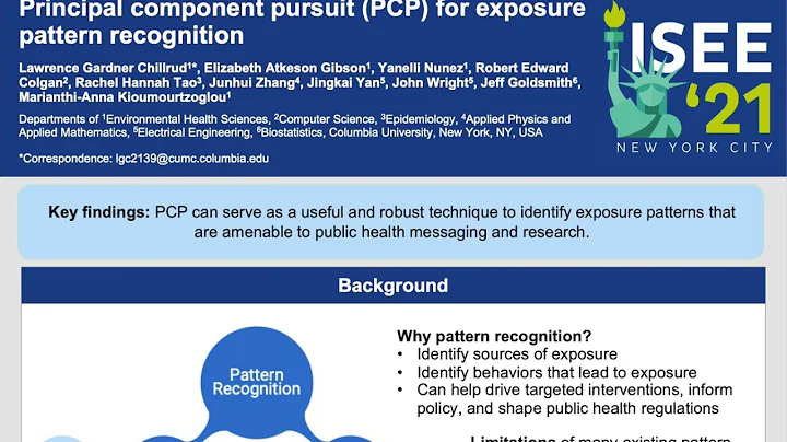 Principal component pursuit (PCP) for exposure pat...