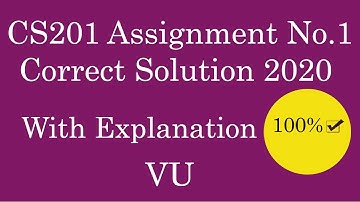 CS201 Assignment 1 Solution with Explanation 2020  (Introduction to programming)