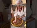 92 year old Giulia makes saffron malloreddus pasta  #shorts