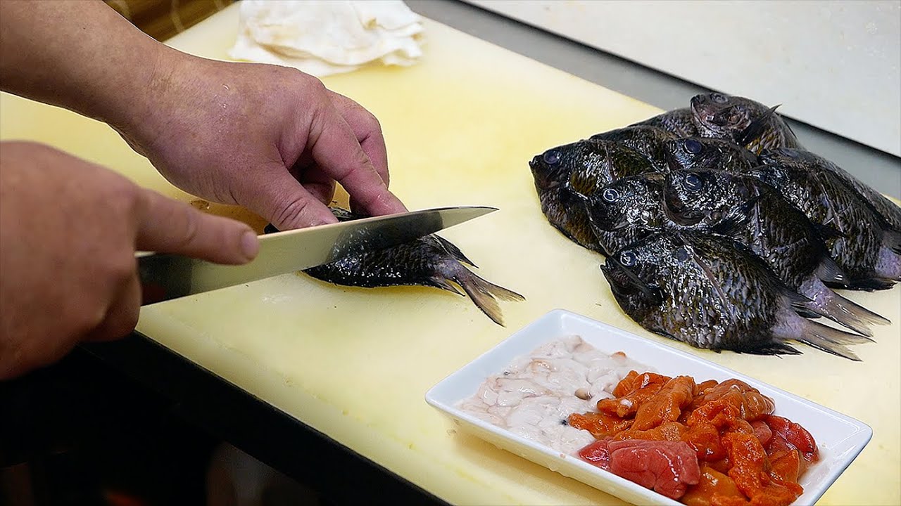 Japanese Street Food - FISH EGGS AND SPERM Okinawa Seafood Japan 