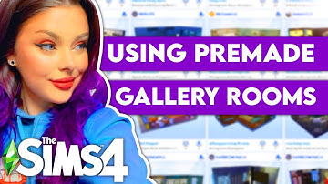 Using PREMADE GALLERY ROOMS To Build a House in The Sims 4 // Sims 4 Build Challenge