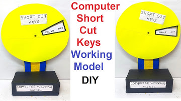 Computer Project Working Model - Computer Keyboard Shortcut keys | DIY pandit