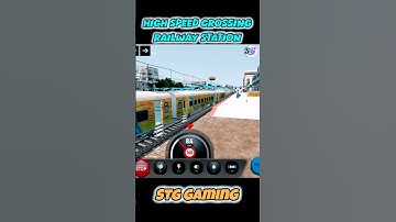 HIGH SPEED CROSSING RAILWAY STATION 🤩 | INDIAN LOCO TRAIN SIMULATOR | Train Wala Game | Train Video
