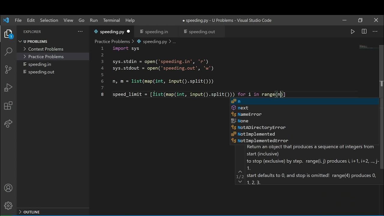 USACO December 2015 Bronze - Speeding Ticket (Python) - YouTube