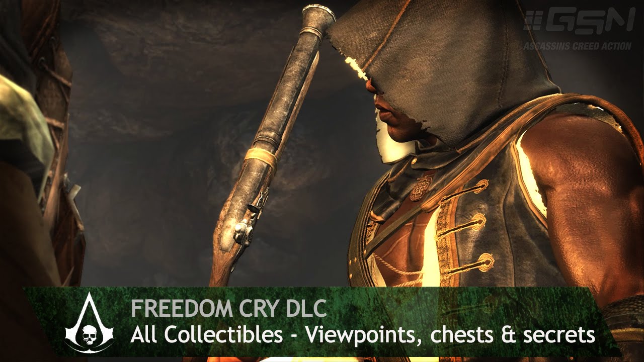 Assassin's Creed: Freedom Cry - Side Memories - All Collectibles