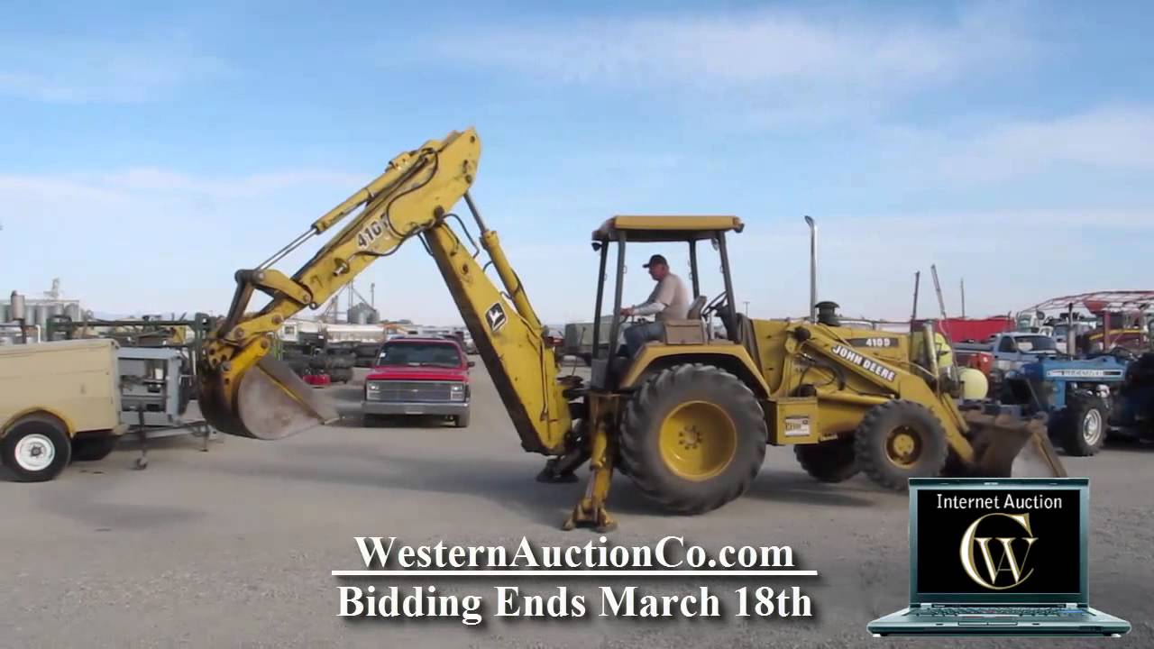 Lot 27a John Deere 410d Turbo Backhoe Youtube