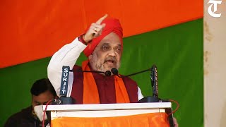 Union Home Minister Amit Shah addresses election rally in Amritsar