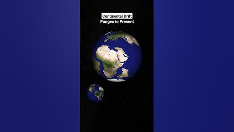 Continental Drifting : Pangea to Present time #shorts #earth  #pangea #continental #drift #space
