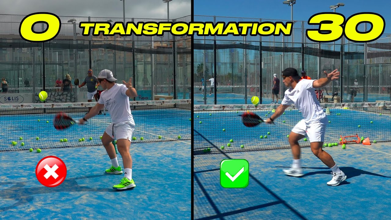 day 0 vs day 30 in a PROFESSIONAL PADEL ACADEMY