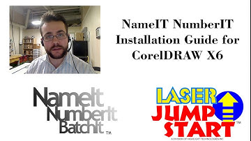 NameIt NumberIt Installation for CorelDRAW X6