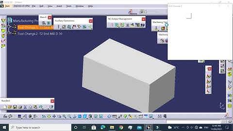 Catia Nc Programming Exercise - 45 #facing #pocketing #profilecontouring #drilling #catianc #ncprogr