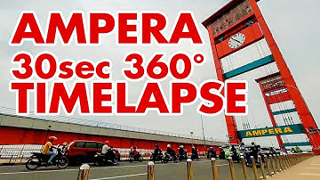 Ampera Bridge 30sec 360° Timelapse