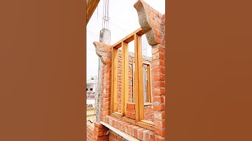 windows design #house #brick #design
